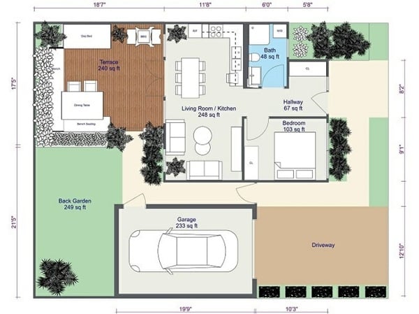 contoh site plan rumah baru