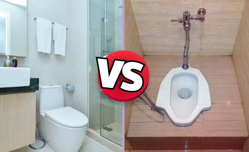 kloset jongkok vs. duduk