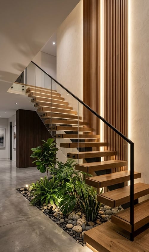 tangga rumah natural sentuhan alam
