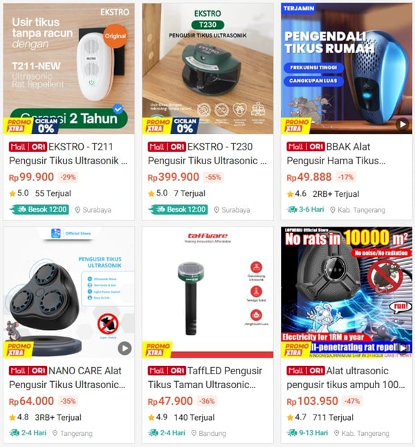 pengusir tikus ultrasonik